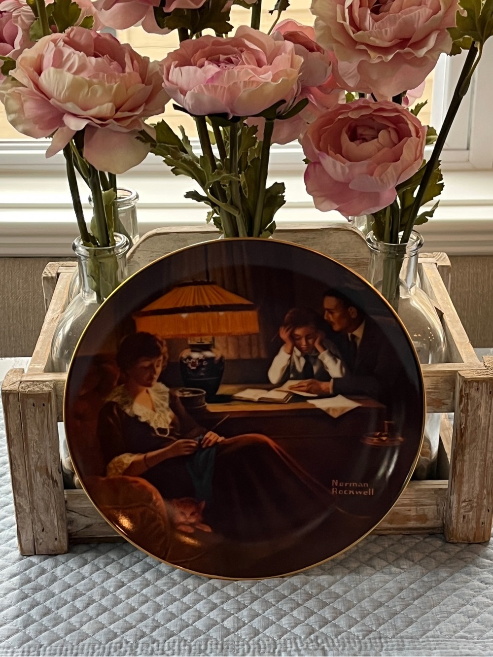 Norman Rockwell "Father's Help" Collector Plate